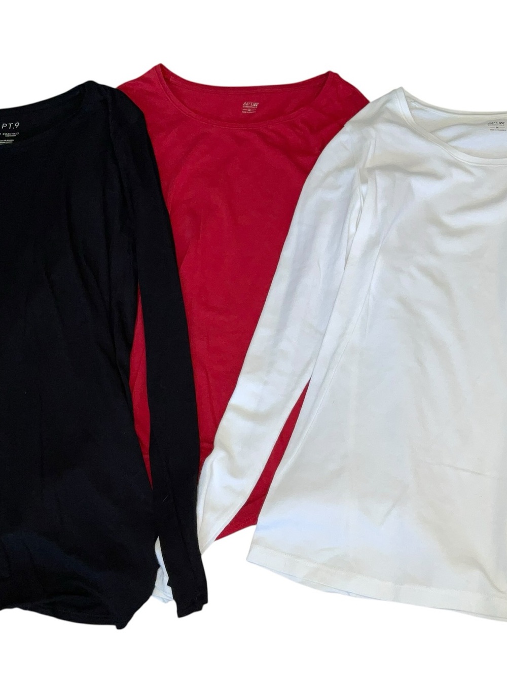 Apt. 9 Black Scoop Neck Long Sleeve Top